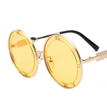 2018 Sommeren Solbriller 2018 Mode solbriller Til Mænd og Kvinder Rundt Romerske Design Unisex Stilfuld Solbrille UV400