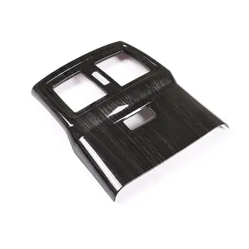 Sort Træ Korn ABS Plast Klistermærker Bag Aircondition Vent Frame Trim til BMW X1 X2 F47 F48 2016-2019 TYPE-C Tilbehør