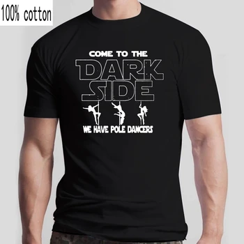 Mænd tshirt Pole Dance T-shirt Kommer Til Den Mørke Side og Klassisk T-Shirt Påtrykt T-Shirt t-shirts top