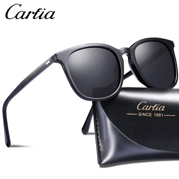 Carfia Klassiske Retro Solbriller Kvinder Mænd Mode Ovale, hverken i Polariserede stik Vintage solbriller Kørsel Brand Designer UV400 5100