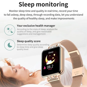 NORTHEDGE 2020 Stilfulde Kvinder Smart Ur-Pladsen Skærmen Smartwatch For Piger puls blodtryksapparat Til Android, IOS