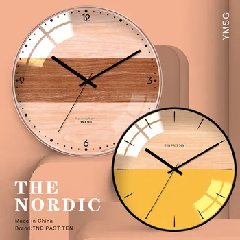 2020 Nordic wind art wall clock engros-soveværelse stue ur moderne enkle, personlighed, kreativitet mode trend ur