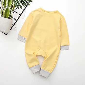 Forår Efterår Baby Tøj Spædbarn Dreng&Pige Bomuld Hooded Langærmet Baby Rompers Buksedragt Tøj, Tøj, New Born Baby Tøj