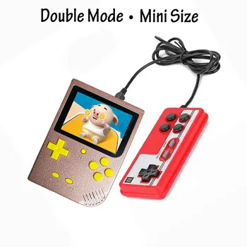 Mini Bærbare Retro Håndholdte Spil, Tv-64 Bit 1000 Spil Børn Dreng Spillere Spillekonsol Til Børn, Nostalgisk Dobbelt Tilstand