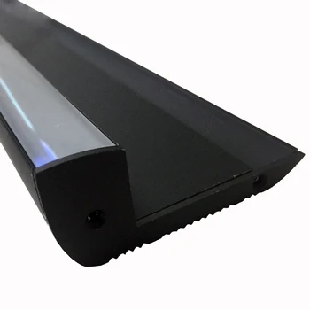 1 meter LED-Profil Huse Aluminium trappe type alu led profil suitful for biograf aluminium slot til led strip light