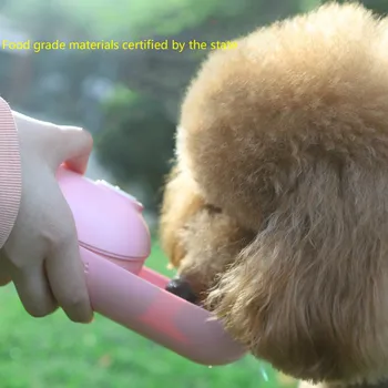 Bærbare Pet, der Ledsager Cup Hund Offentlig Drikke Kop 300 ml Mini Pet Kopper ABS Materiale Candy Farve