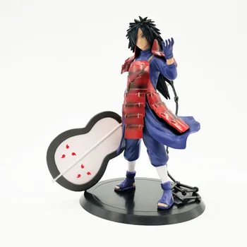 Naruto Uchiha Madara Akatsuki Ver. PVC-Action Figur Naruto Rikudō Sennin Ootutuki Hagoromo Sasuke Samling Model 18cm
