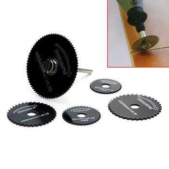 6stk Metal HSS Rotary Circular Saw Blade skæreskiver Cut-Off Hjul, Værktøj Til PVC-rør Akryl Plade 22/25/32/35/44mm Træ Værktøj
