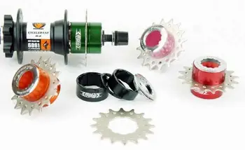 Brand eye cykel cykel 9 hastigheder i sving 1 single speed frihjul Kassette-adapter adapter Anodiseret farve 18T/16/14T/12T