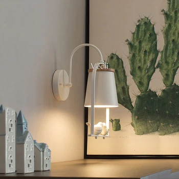 Kreative nordiske fugle væglampe art Børn bedroom wall sconces sengen stue foyer korridor midtergangen restaurant lampe