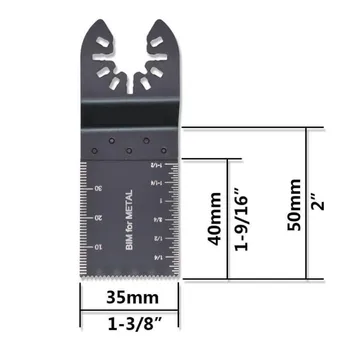 10 Stk Savklinge Oscillerende Multi-Værktøj, Tilbehør Bi-Metal For DeWalt Porter Kabel Rockwel Træbearbejdning Skæring I Metal