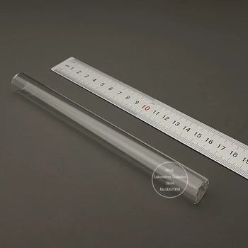 10stk/masse 18x180mm Klar Flad Bund Glas Reagensglas Med Kork Propper Laboratorium Glas Container