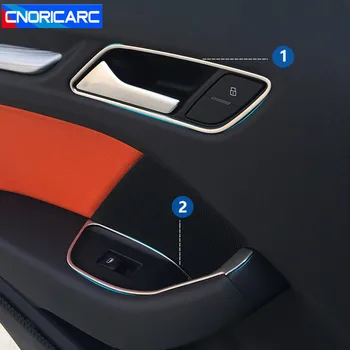 Bil Styling dørhåndtag Frame Cover Trim For Audi A3 8V-18 Indvendigt Tilbehør Konsol luftskrue Panel Klistermærker