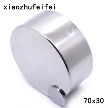 Magnet 1stk/masse N52 Dia 70x30 mm hot runde magnet Stærke magneter af Sjældne Jordarter Neodymium Magnet