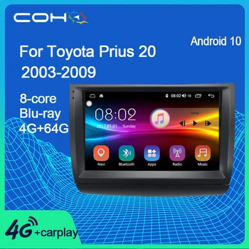 COHO For Toyota Prius 20 2003-2009 Android 10.0 Octa Core 6+128G Gps-Navigation og Multimedie-Afspiller Bil Radio