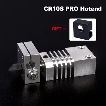 CR10S PRO Hotend Schweiziske MK8 Hærdet Stål Dyse Heatsink Titanium Blok Varme Bryde 3D-Printer Upgrade Kit til CR-10S PRO Printe