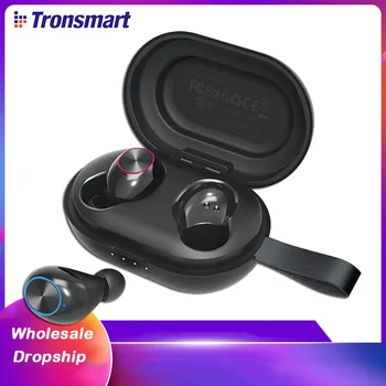 【Engros/Dropship】Auriculares Tronsmart Spunky Slå TWS Trådløse Øretelefoner med QualcommChip,APTX, Dyb Bas Bluetooth Hovedtelefoner