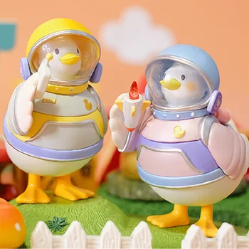 Julegave Duck Drøm Øen Vidunderlig Rejse Trendy Barn Dukke Computer Desktop Dekoration Kawaii Toy Blinde Tilfældige Box