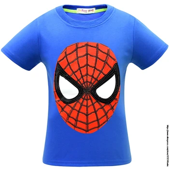 Disney Superhelt Avengers Sommer Drenge Søde Tegneserie Print T-Shirt Børn, Baby Bomuld kortærmet SpiderMan T-shirt t-Shirts Toppe