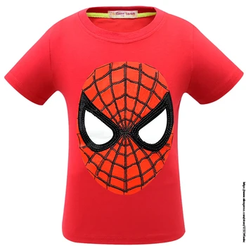 Disney Superhelt Avengers Sommer Drenge Søde Tegneserie Print T-Shirt Børn, Baby Bomuld kortærmet SpiderMan T-shirt t-Shirts Toppe