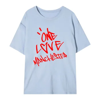 Ariana Grande Man Elsker Manchester Vocal Koncert T-Shirt Kvindelige Harajuku Casual Toppe Bomuld, Blød Tees Kvinder Streetwear