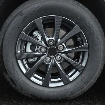 Hjulnavet Carbon Fiber Klistermærker Beskyttende Strip For Mazda CX CX30-30 2020 2021 2019 Interiør Ændring Bil Dekoration