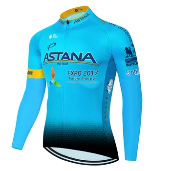 2020 team ASTANA langærmet trøje sommer forår cykling tøj Mænd camisa de ciclismo mænd jersey ciclismo