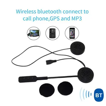 MH01 Bluetooth-5.0 Genopladeligt, Hænder-gratis Motorcykel Hjelm Headset Hovedtelefon