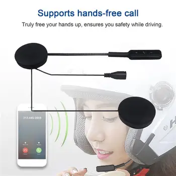 MH01 Bluetooth-5.0 Genopladeligt, Hænder-gratis Motorcykel Hjelm Headset Hovedtelefon