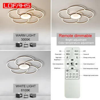 LOFAHS Moderne LED-loftsbelysning Til Opholdsstue, Soveværelse Køkken, Nyt design, Enkle aluminium Loft Lampe Hjem Belysning Fastholdelsesanordningen