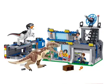 Nye Jurassic Dinosaur Verden, Træ Dyr, Action Figurer byggesten Dinosaur Sikkerhed Bureau Byen DIY Mursten Kids LEGETØJ