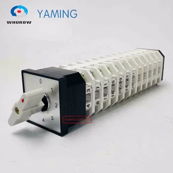Yaming Elektriske LW12-16/12 Cam Skifte Selector Overgangen drejekontakt 0-4 position 12 knob 48 terminaler 16A Magt