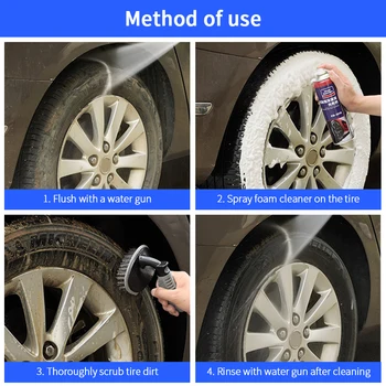 Depanet Børster Til Bilvask Beskriver Wheel Brush For Sne For Biler, Lastbil, Motorcykel, Cykel Dæk Rim Cleaner Rengøring Af Værktøj