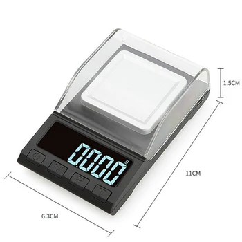 USB-Opladning, Digital Skala 10/20/50/100g 0.001 g Høj Præcision Smykker Vejer Balance Elektroniske Skala Med Vægtning Platform