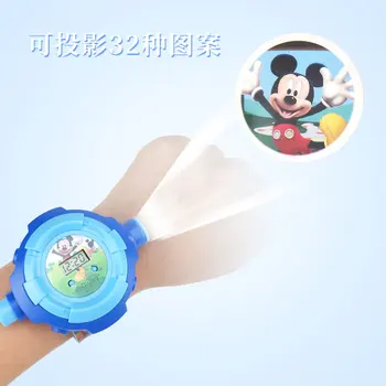 Nye Disney Mickey, Minnie Børn, Se Projektor Tegnefilm Ure Kids Sports Ur Legetøj Smarte Ure Baby armbåndsur gave