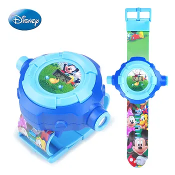 Nye Disney Mickey, Minnie Børn, Se Projektor Tegnefilm Ure Kids Sports Ur Legetøj Smarte Ure Baby armbåndsur gave