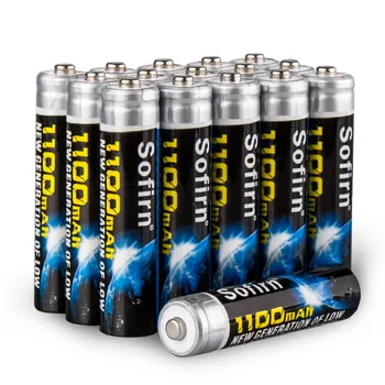 Sofirn 16PCS 1,2 V AAA 1100mAh Batteri Genopladeligt NI-MH AAA Batterier Lav selvafladning 3A Batteri til Tandbørste/Kamera