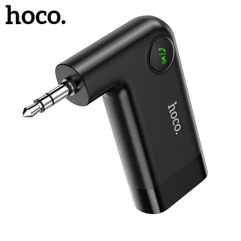 Hoco 3,5 mm Trådløse Bil Bluetooth 5.0 Receiver AUX-Stik Audio Trådløs Håndfri Højttaler Bluetooth Car Stereo Bil BT Adapter