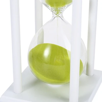 30 Minutter Timeglas Sand Timeren Til Køkkenet Skolen Moderne Træ-Time Glas Sandglass Sand Clock Tea Timere Hjem Dekoration Gi