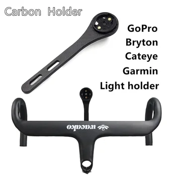 2020 NY Carbon Fiber Cykel Road Bike Cykling MTB Computer Stopur Speedometer Mount Holder Til Garmin Cateye Bryton Gopro