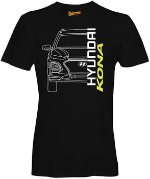 T-Shirt Bil Hyun Kona Auto Suv 1.0 Sjov Teenage Naturlig Bomuld Trykt Mand Mode Runde Krave T-Shirt Hipster Tee