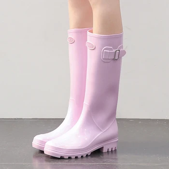 Botas de lluvia para mujer modelos de moda osen shoes de agua de tubo medio botas de agua coreanas bonitas Botas de lluvia de