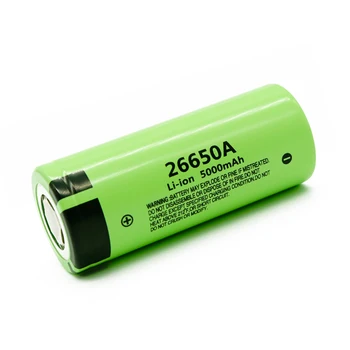 Original høj kvalitet 26650 5000mAh batteri 3,7 V 50A genopladelige lithium-ion-batteri til 26650A LED lommelygte + 18650 oplader