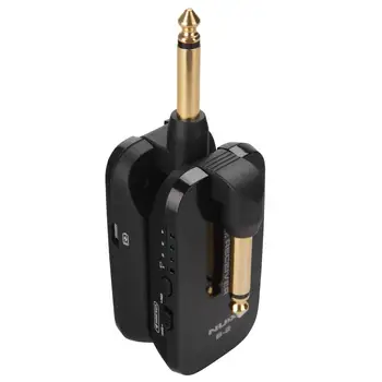 NUX B-2 2,4 GHz Genopladelige 4 Kanaler Trådløse Guitar System Wireless Audio Transmitter Receiver (B2)