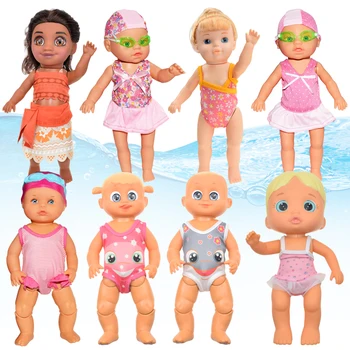 Lille Baby Svømning Dukke Legetøj Svømme Vand-Pool Vandtæt Smart El Bevægelige Dukker Bedste Gave, Badekar Legetøj, Kid Piger Børn