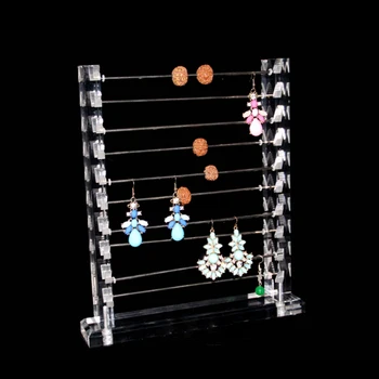 Hvid / Klar Akryl Solid Rondelles Rack Charme Pandora Perler Displayet Stå Indehaveren Europæiske Armbånd Smykker Arrangør Showcase