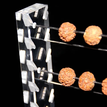Hvid / Klar Akryl Solid Rondelles Rack Charme Pandora Perler Displayet Stå Indehaveren Europæiske Armbånd Smykker Arrangør Showcase