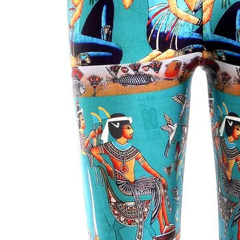 Fashion Kvinder, Gamle Egypten Male Print Leggings Slim Fit Tynd Elastisk Polyester Cos Part Bukser, Casual Bukser Drop Shipping