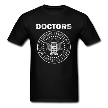 Tid Herren Dr. Der T-shirt til Mænd T-Shirt Læge, Der Tardis Tshirt Bomuld Tøj Sort Top Tees Trendy Sommer Streetwear