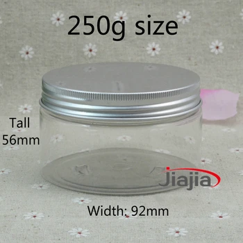 200 g 250 g 300 g 350 g 400 g 500 g Plast Jar Skin Care Cream, Body Lotion Emballage Flasken Tom Travel Container Gratis Fragt